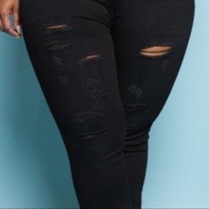 Juniors Plus Black Jean